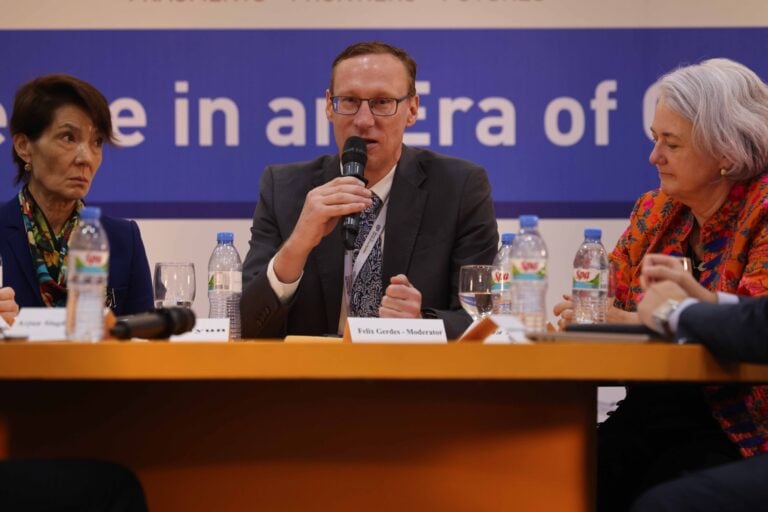 Felix Gerdes speaking at the Bay of Bengal Conversation 2026