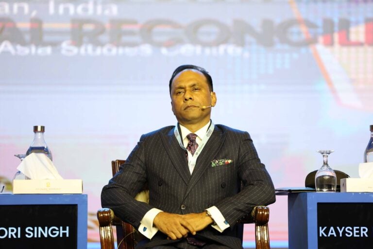 Kayser Kamal speaking at the Bay of Bengal Conversation 2026