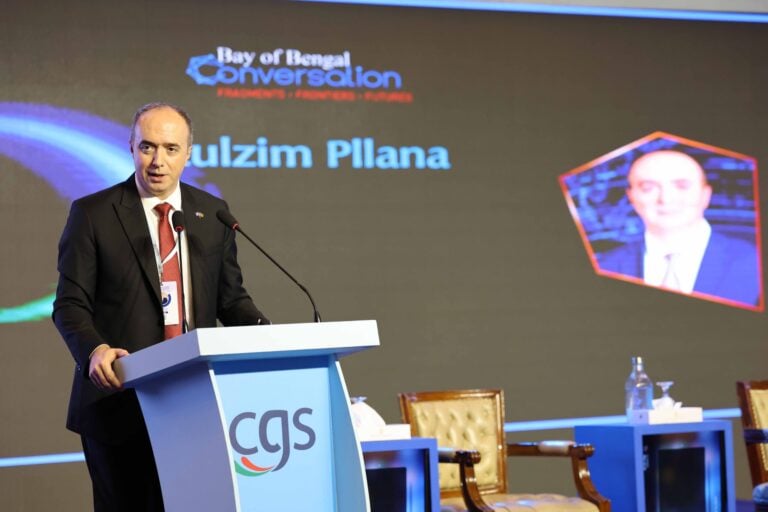 Lulzim Pllana speaking at the Bay of Bengal Conversation 2026