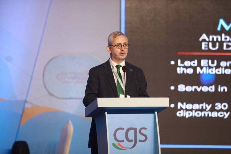 Michael Miller speaking at the Bay of Bengal Conversation 2026