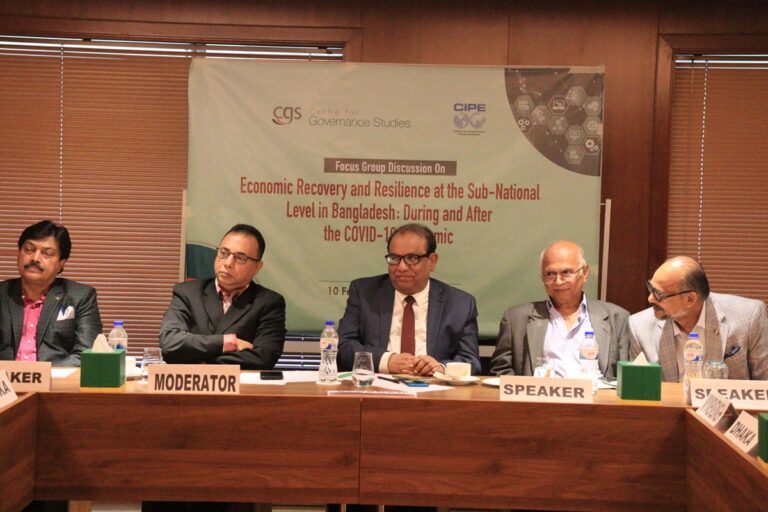 Focus Group Discussion On Economic Recovery and Resilience at the Sub-National Level in Bangladesh: During and After the COVID-19 Pandemic, photo 8